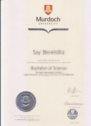 莫道克大学毕业证 Murdoch University diploma