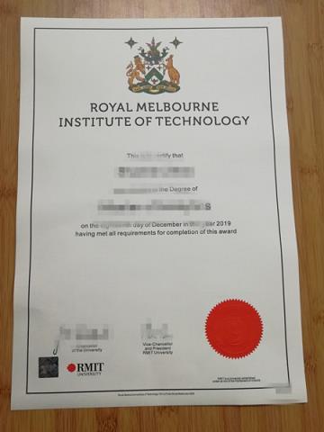 皇家墨尔本理工大学毕业证 The Royal Melbourne Institute of Technology diploma