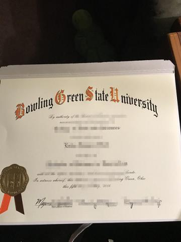 博林格林州立大学毕业成绩单diploma