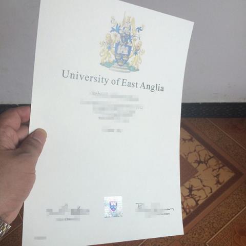 东英吉利大学毕业模板 University of East Anglia diploma