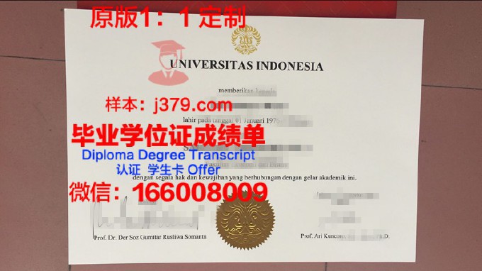 印度尼西亚大学毕业证图片(印度尼西亚大学有什么专业)