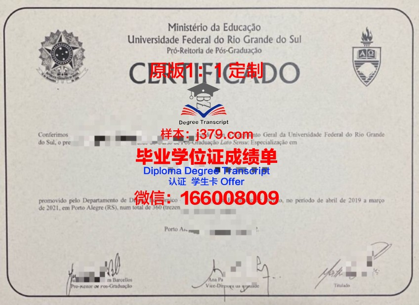 米纳斯吉拉斯联邦大学毕业证书图片模板(米纳斯吉拉斯级)