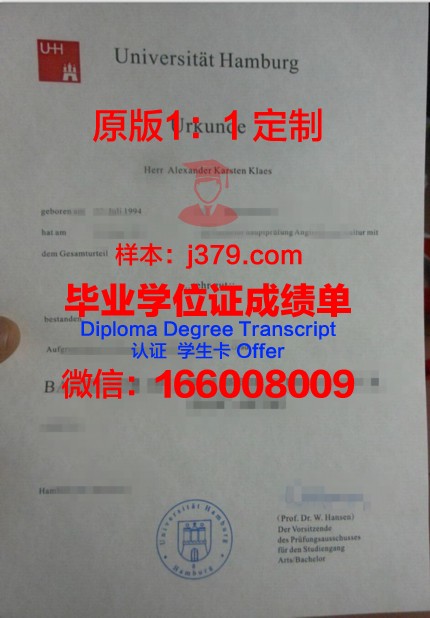 汉堡应用技术大学硕士毕业证(汉堡大学英授专业)