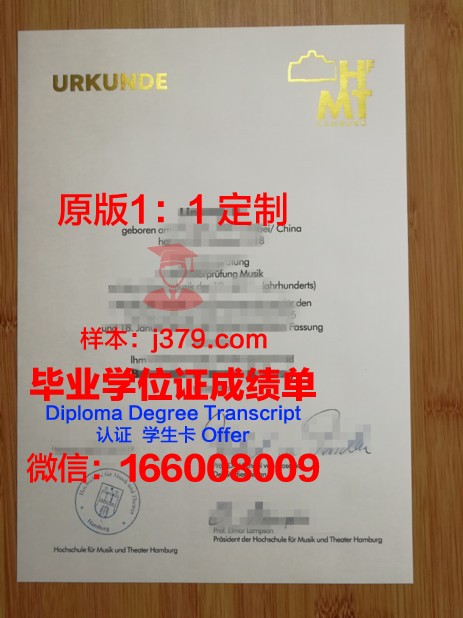 汉堡品牌应用技术大学毕业证成绩单：展现学子实力与荣耀的证书