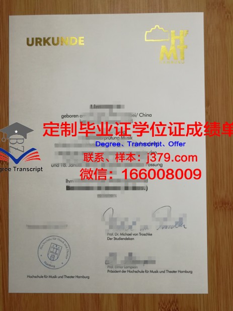 汉堡品牌应用技术大学学位证(汉堡品牌应用科学大学)