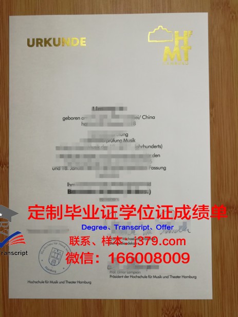 汉堡品牌应用技术大学硕士毕业证(汉堡应用技术大学排名)
