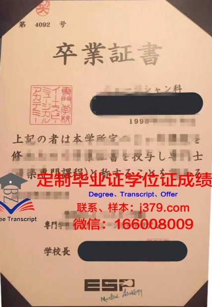 麻生信息商务专门学校毕业证外壳