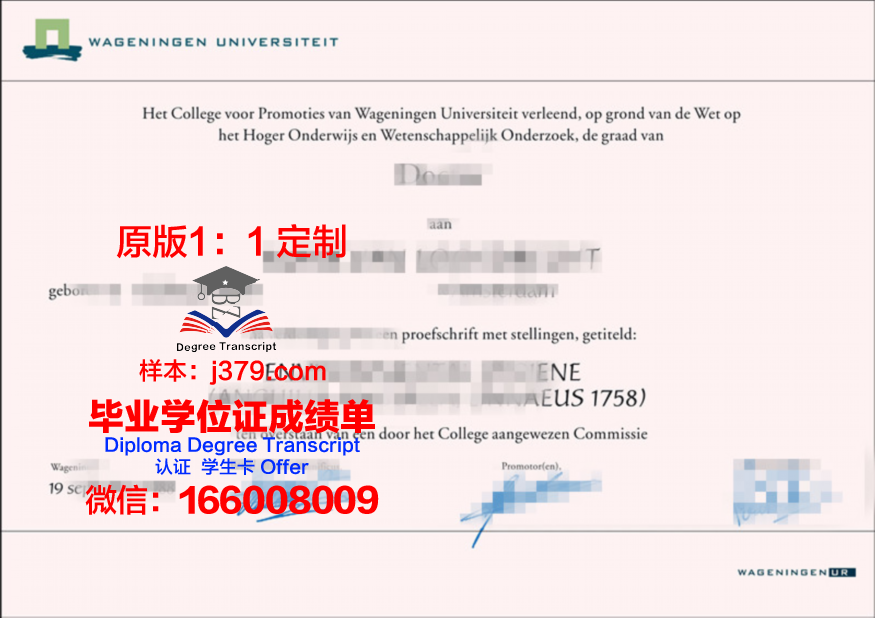 瓦格宁根大学毕业证长什么样(瓦格宁根大学留学费用)