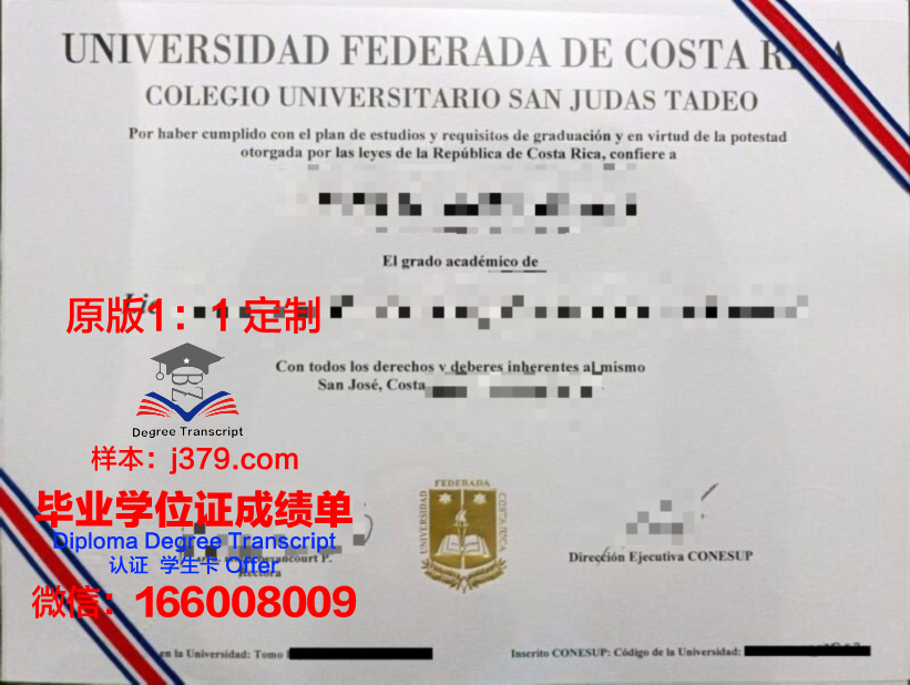 萨尔加多德奥利维拉大学毕业证书模板